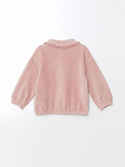 Bebe Yaka Kadife K?z ?ocuk Sweatshirt - Waikiki фото 2