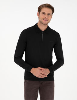 Siyah Regular Fit Sweatshirt