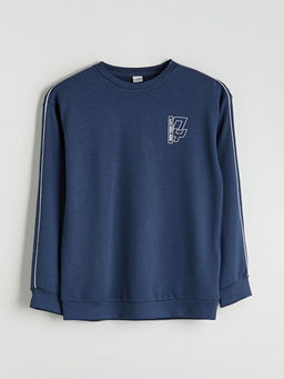 Bisiklet Yaka Erkek ?ocuk Sweatshirt