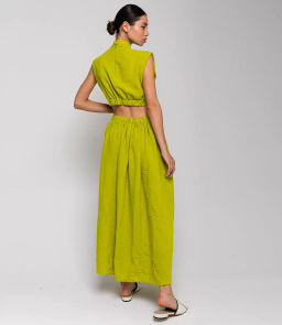 Платье #ОТЦ04002, оливковый - Dommod фото 5