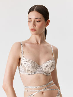 Infinity / Бюстгальтер T-Shirt жен. Gutata черный принт - Infinity Lingerie фото 4