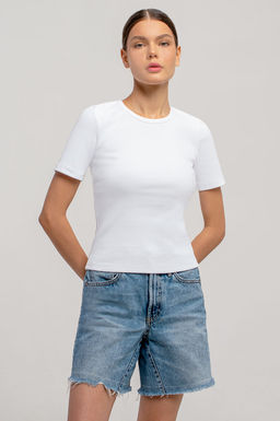 Арт.3203/2 Футболка женская 42-48 (4 шт) Цвет:белый