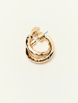 Серьги-полукольца фактурные / Zarina  фото 3