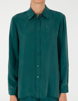 Koyu Ye_il Comfort Fit Uzun Kollu G_mlek - Pierre cardin фото 6