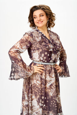 Платье Anastasia Mak 1280 Бежево-коричневый фото 3