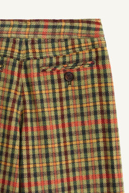 LIMITED EDITION CHECK TROUSERS WITH WOOL - Zara фото 7