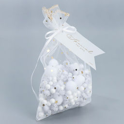 Цена за 5 шт. Мешок из фатина Фантазии, 16 24 см +/- 1.5 см - Дарите счастье фото 3