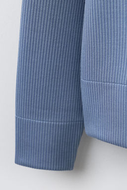 RIB SWEATSHIRT WITH MODAL - Zara фото 5