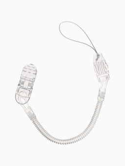 Держатель для соски - пустышки, пружинка, 2 шт., прозрачный, Крошка Я