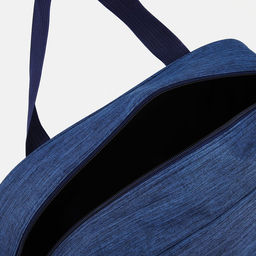 Сумка дорожная на молнии, наружный карман, длинный ремень, цвет синий - Simaland фото 4