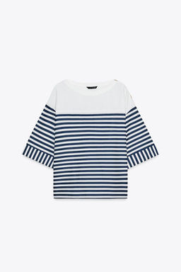 STRIPED LINEN BLEND SHIRT - Zara фото 5