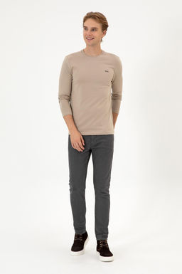 Erkek Koyu Bej Basic Sweatshirt Sepette S_rpriz _ndirim - U.s. polo assn фото 4