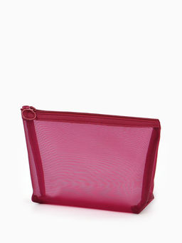 Косметичка дор Сетка 17*6,5*13,5, отд на молнии, бордовый