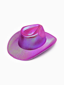 Карнавальная шляпа "Диско" розово-зелёный перломутр р-р 56-58
