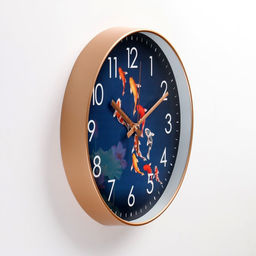 Часы настенные интерьерные «Рыбки», плавный ход, d=30 см, от батарейки 1хАА