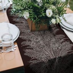 Дорожка столовая Ренессанс-шоколад 45*150 см. хлопок 100%