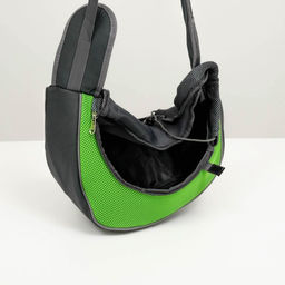 Сумка-переноска Слинг для животных, 42 х 25 см, зеленая - Пижон фото 6