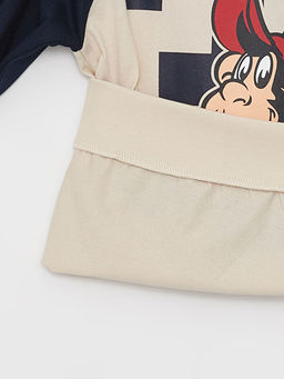 Bisiklet Yaka Nostaljik Maymun Bask?l? Uzun Kollu Erkek ?ocuk Ti??rt - Waikiki фото 2