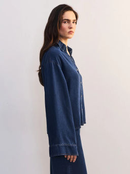 Джинсовая рубашка из тенселя ZR2605092357-104 / Zarina