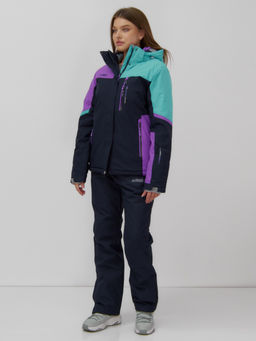 Горнолыжный костюм женский зимний голубого цвета 02819Gl