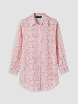 Desenli Oversize Kad?n G?mlek Tunik