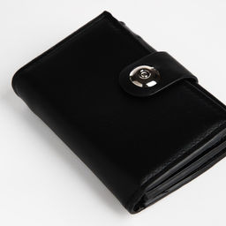 Портмоне мужское на магните, отдел для купюр, для карт, для монет, чёрное