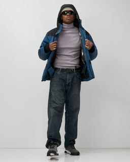 Горнолыжная куртка мужская зимняя синего цвета 7611S - Mtforce фото 20