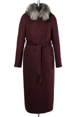 Мех натуральный (чернобурая лисица), Пальто утепленное Холлофайбер 300 - El podio фото 11