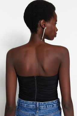 TRENDYOLMILLA Ekru Astarl? Drapeli C?tc?tl? Orme Body TPRSS23BD00027  фото 7