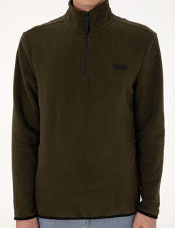 Haki Regular Fit Yar_m Fermuarl_ Polar Sweatshirt - Pierre cardin фото 6