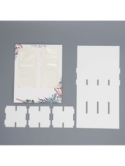 Цена за 5 шт. Коробка под 8 конфет и шоколад с ячейками, кондитерская упаковка, With Love 18×18×4 см