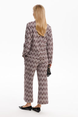 ЕВТ 3284/серо-сиреневый,ромбы жакет жен