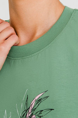 Арт. 31160 Футболка женская 44-52 (5 шт) Цвет:изумруд