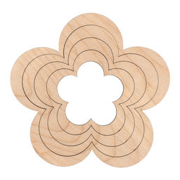 Заготовка для декорирования Mr. Carving ВД-1151 Формы для эпоксидной смолы фанера 0.6 см 5 шт Цветы