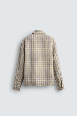 TEXTURED CHECK SHIRT - Zara фото 8