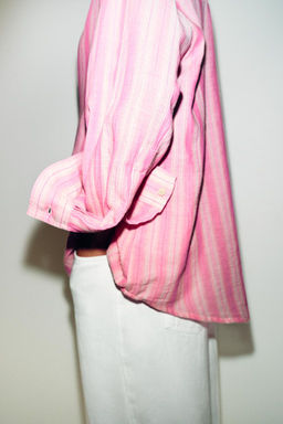 STRIPED VOLUMINOUS SHIRT - Zara фото 5