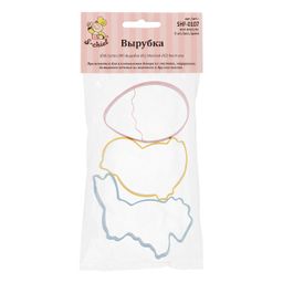 S-CHIEF SHF-0107 Набор вырубок нержавеющая сталь 3 шт Пасха 3 шт фото 3