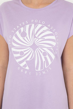 Женская сиреневая футболка - U.s. polo assn фото 14