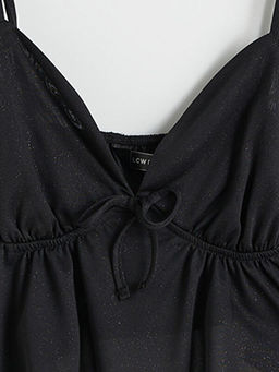 V Yaka Kad?n ?ortlu Pijama Tak?m?