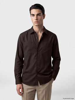 Regular Fit Gabardin Erkek G?mlek