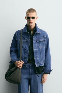 CAZADORA DENIM RELAXED FIT / Azul - Zara фото 2