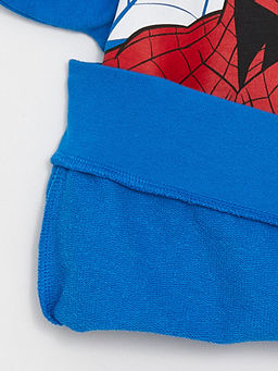 Bisiklet Yaka Spiderman Bask?l? Uzun Kollu Erkek ?ocuk Sweatshirt - Waikiki фото 3