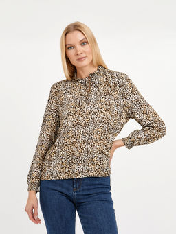 рубашка женская из вискозы с принтом - Glenfield фото 4