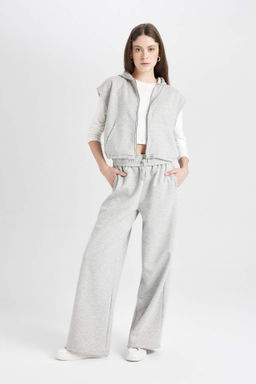 Coool Wide Leg Genis Bol Paca Esofman Alt? Beli Lastikli Cepli Basic Duz - Defacto фото 2