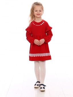 ПЛ122 Платье Анюта (красный) - Милаша фото 2