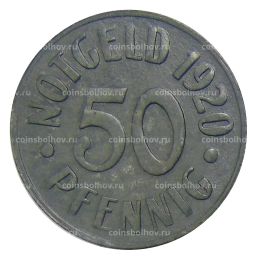 Монета 50 пфеннигов 1920 года Германия  Нотгельд Кассель
