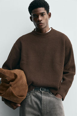 TEXTURED CHENILLE SWEATER - Zara фото 5