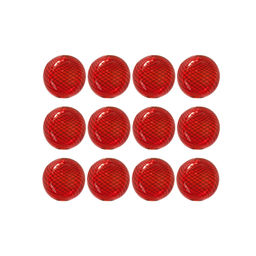 Бусина стеклянная Zlatka DBT-01 16 мм 12 шт в пластиковой упаковке СК/Распродажа №06 красный/коричневый