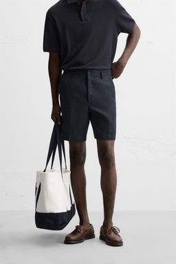 100% LINEN BERMUDA SHORTS - Zara фото 3
