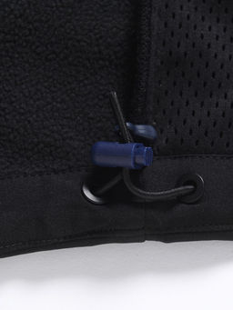 Ветровка мужская софтшелл виндстоппер с капюшоном спортивная черного цвета 9615_1Ch